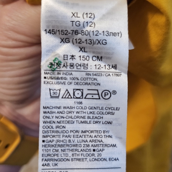 GAP Flutter Sleeve Embroidered Dress, XL - Picture 5 of 5